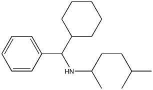 [cyclohexyl(phenyl)methyl](5-methylhexan-2-yl)amine 化学構造式