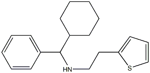 [cyclohexyl(phenyl)methyl][2-(thiophen-2-yl)ethyl]amine Struktur