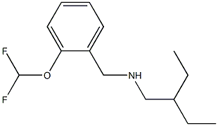 {[2-(difluoromethoxy)phenyl]methyl}(2-ethylbutyl)amine Structure