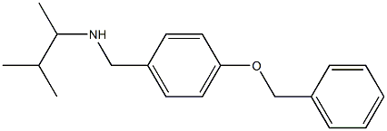 {[4-(benzyloxy)phenyl]methyl}(3-methylbutan-2-yl)amine Structure
