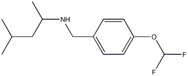 {[4-(difluoromethoxy)phenyl]methyl}(4-methylpentan-2-yl)amine