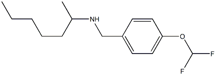 {[4-(difluoromethoxy)phenyl]methyl}(heptan-2-yl)amine