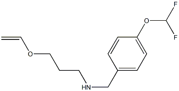 {[4-(difluoromethoxy)phenyl]methyl}[3-(ethenyloxy)propyl]amine