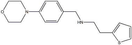 {[4-(morpholin-4-yl)phenyl]methyl}[2-(thiophen-2-yl)ethyl]amine