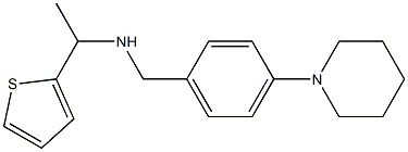 {[4-(piperidin-1-yl)phenyl]methyl}[1-(thiophen-2-yl)ethyl]amine 化学構造式