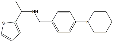 {[4-(piperidin-1-yl)phenyl]methyl}[1-(thiophen-2-yl)ethyl]amine|