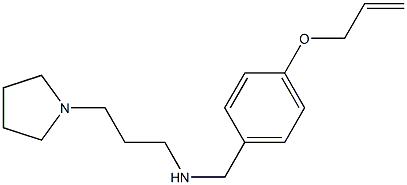 {[4-(prop-2-en-1-yloxy)phenyl]methyl}[3-(pyrrolidin-1-yl)propyl]amine Structure