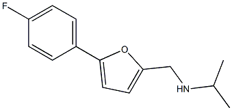 {[5-(4-fluorophenyl)furan-2-yl]methyl}(propan-2-yl)amine 化学構造式