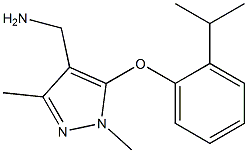  {1,3-dimethyl-5-[2-(propan-2-yl)phenoxy]-1H-pyrazol-4-yl}methanamine