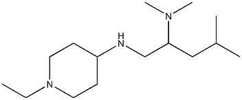 {1-[(1-ethylpiperidin-4-yl)amino]-4-methylpentan-2-yl}dimethylamine,,结构式