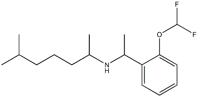 {1-[2-(difluoromethoxy)phenyl]ethyl}(6-methylheptan-2-yl)amine|