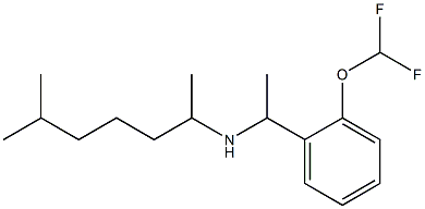  {1-[2-(difluoromethoxy)phenyl]ethyl}(6-methylheptan-2-yl)amine