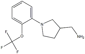 {1-[2-(trifluoromethoxy)phenyl]pyrrolidin-3-yl}methylamine Structure