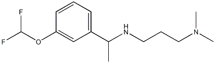 {1-[3-(difluoromethoxy)phenyl]ethyl}[3-(dimethylamino)propyl]amine Structure