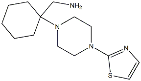 {1-[4-(1,3-thiazol-2-yl)piperazin-1-yl]cyclohexyl}methylamine 化学構造式