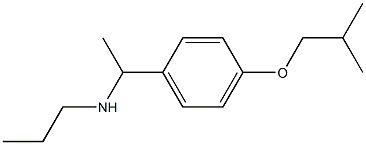 {1-[4-(2-methylpropoxy)phenyl]ethyl}(propyl)amine,,结构式