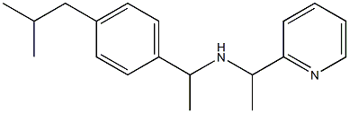 {1-[4-(2-methylpropyl)phenyl]ethyl}[1-(pyridin-2-yl)ethyl]amine,,结构式