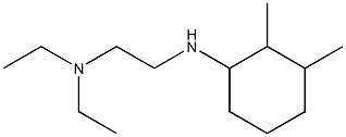 {2-[(2,3-dimethylcyclohexyl)amino]ethyl}diethylamine 化学構造式