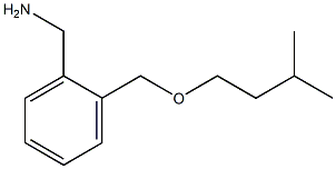 {2-[(3-methylbutoxy)methyl]phenyl}methanamine,,结构式