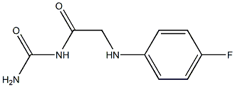 {2-[(4-fluorophenyl)amino]acetyl}urea Structure