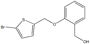 {2-[(5-bromothiophen-2-yl)methoxy]phenyl}methanol Struktur