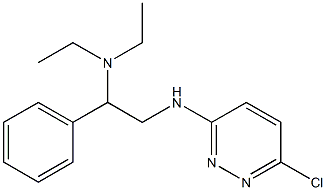 {2-[(6-chloropyridazin-3-yl)amino]-1-phenylethyl}diethylamine 结构式