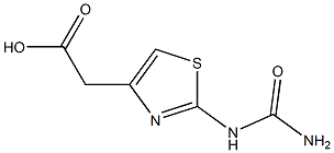 {2-[(aminocarbonyl)amino]-1,3-thiazol-4-yl}acetic acid 结构式