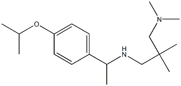 {2-[(dimethylamino)methyl]-2-methylpropyl}({1-[4-(propan-2-yloxy)phenyl]ethyl})amine