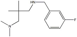 {2-[(dimethylamino)methyl]-2-methylpropyl}[(3-fluorophenyl)methyl]amine 结构式