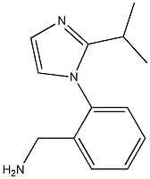 {2-[2-(propan-2-yl)-1H-imidazol-1-yl]phenyl}methanamine 结构式