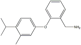{2-[3-methyl-4-(propan-2-yl)phenoxy]phenyl}methanamine Structure