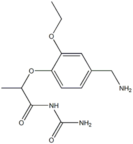 {2-[4-(aminomethyl)-2-ethoxyphenoxy]propanoyl}urea