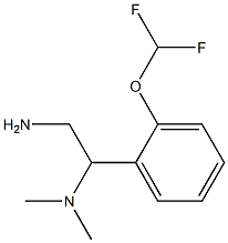 {2-amino-1-[2-(difluoromethoxy)phenyl]ethyl}dimethylamine Structure