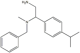 {2-amino-1-[4-(propan-2-yl)phenyl]ethyl}(benzyl)methylamine Structure