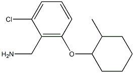 {2-chloro-6-[(2-methylcyclohexyl)oxy]phenyl}methanamine Struktur