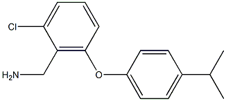 {2-chloro-6-[4-(propan-2-yl)phenoxy]phenyl}methanamine Structure