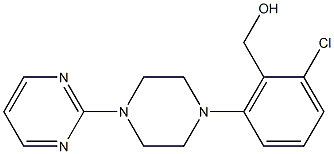 {2-chloro-6-[4-(pyrimidin-2-yl)piperazin-1-yl]phenyl}methanol Struktur