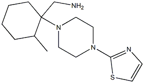{2-methyl-1-[4-(1,3-thiazol-2-yl)piperazin-1-yl]cyclohexyl}methylamine,,结构式