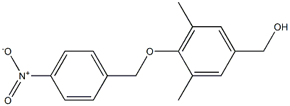 {3,5-dimethyl-4-[(4-nitrophenyl)methoxy]phenyl}methanol Struktur