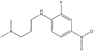 {3-[(2-fluoro-4-nitrophenyl)amino]propyl}dimethylamine Struktur