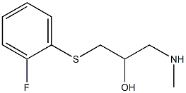 {3-[(2-fluorophenyl)sulfanyl]-2-hydroxypropyl}(methyl)amine