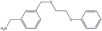 {3-[(2-phenoxyethoxy)methyl]phenyl}methanamine Struktur