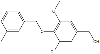 {3-chloro-5-methoxy-4-[(3-methylphenyl)methoxy]phenyl}methanol|