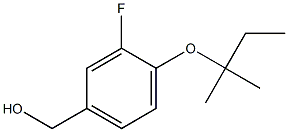 {3-fluoro-4-[(2-methylbutan-2-yl)oxy]phenyl}methanol Structure