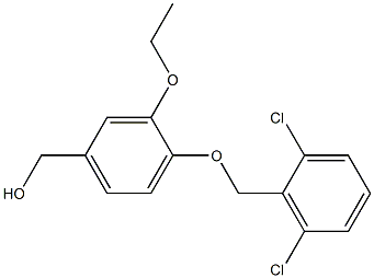 {4-[(2,6-dichlorophenyl)methoxy]-3-ethoxyphenyl}methanol 化学構造式