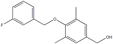 {4-[(3-fluorophenyl)methoxy]-3,5-dimethylphenyl}methanol