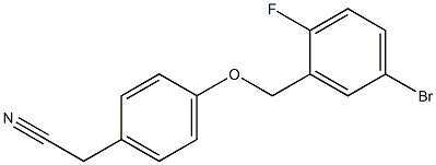 {4-[(5-bromo-2-fluorobenzyl)oxy]phenyl}acetonitrile