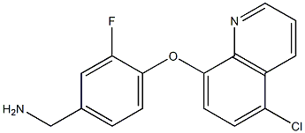 {4-[(5-chloroquinolin-8-yl)oxy]-3-fluorophenyl}methanamine