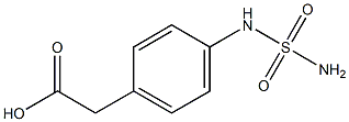 {4-[(aminosulfonyl)amino]phenyl}acetic acid 结构式