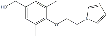 {4-[2-(1H-imidazol-1-yl)ethoxy]-3,5-dimethylphenyl}methanol Struktur